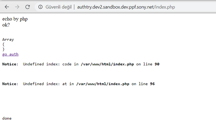 index.php page with parameters